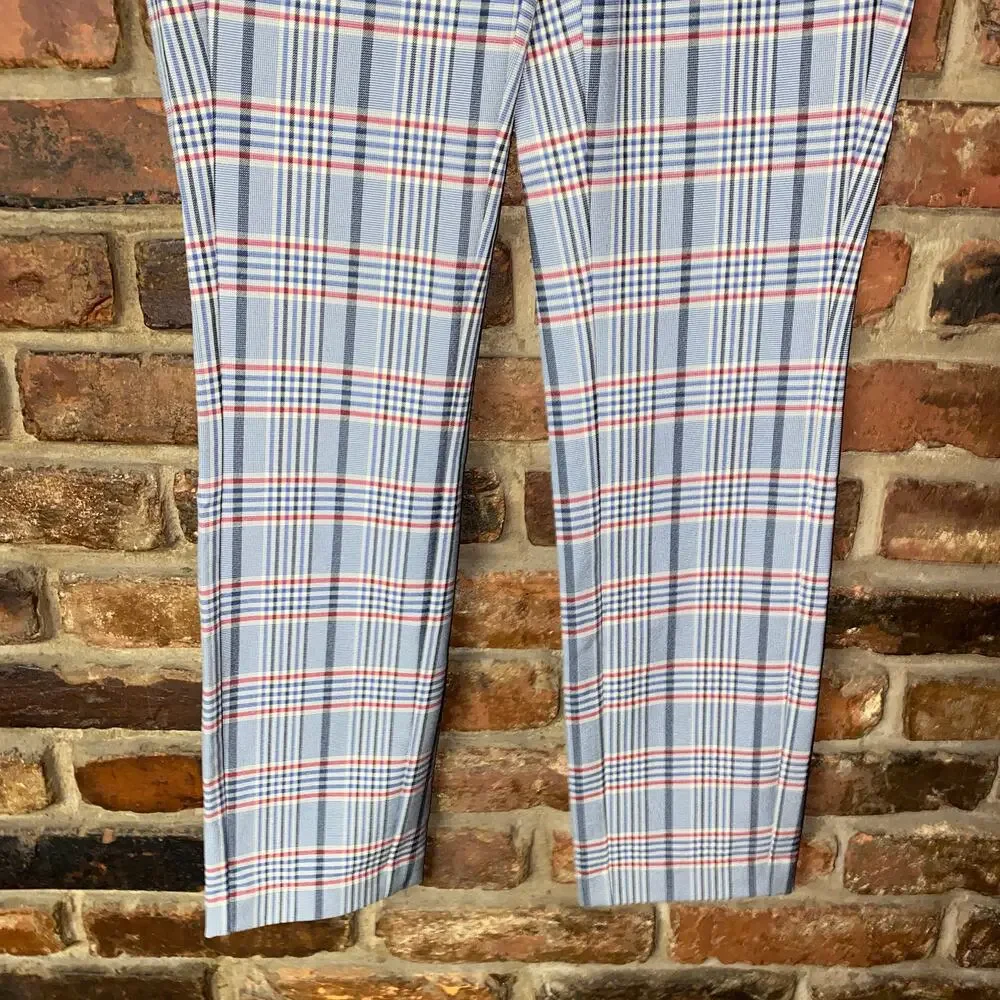 Rag & Bone Simone Checked Plaid Woven Stretch Skinny Pants Women's Size 2